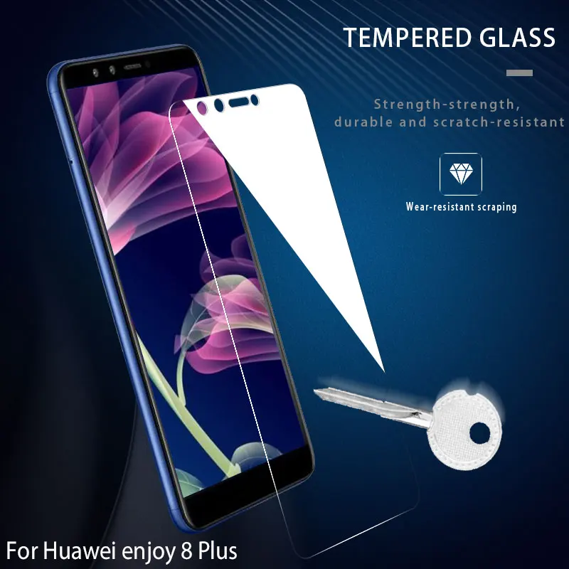 9H Tempered Glass For Huawei enjoy 8 plus Screen Protector Film 5.93 inch Easy To Install | Мобильные телефоны и