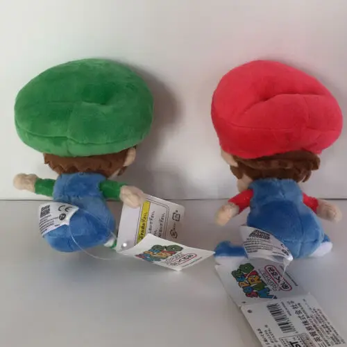 2X Super Mario Bros. Baby Luigi Plush Soft Toy Doll Teddy Stuffed Animal 6&quot |