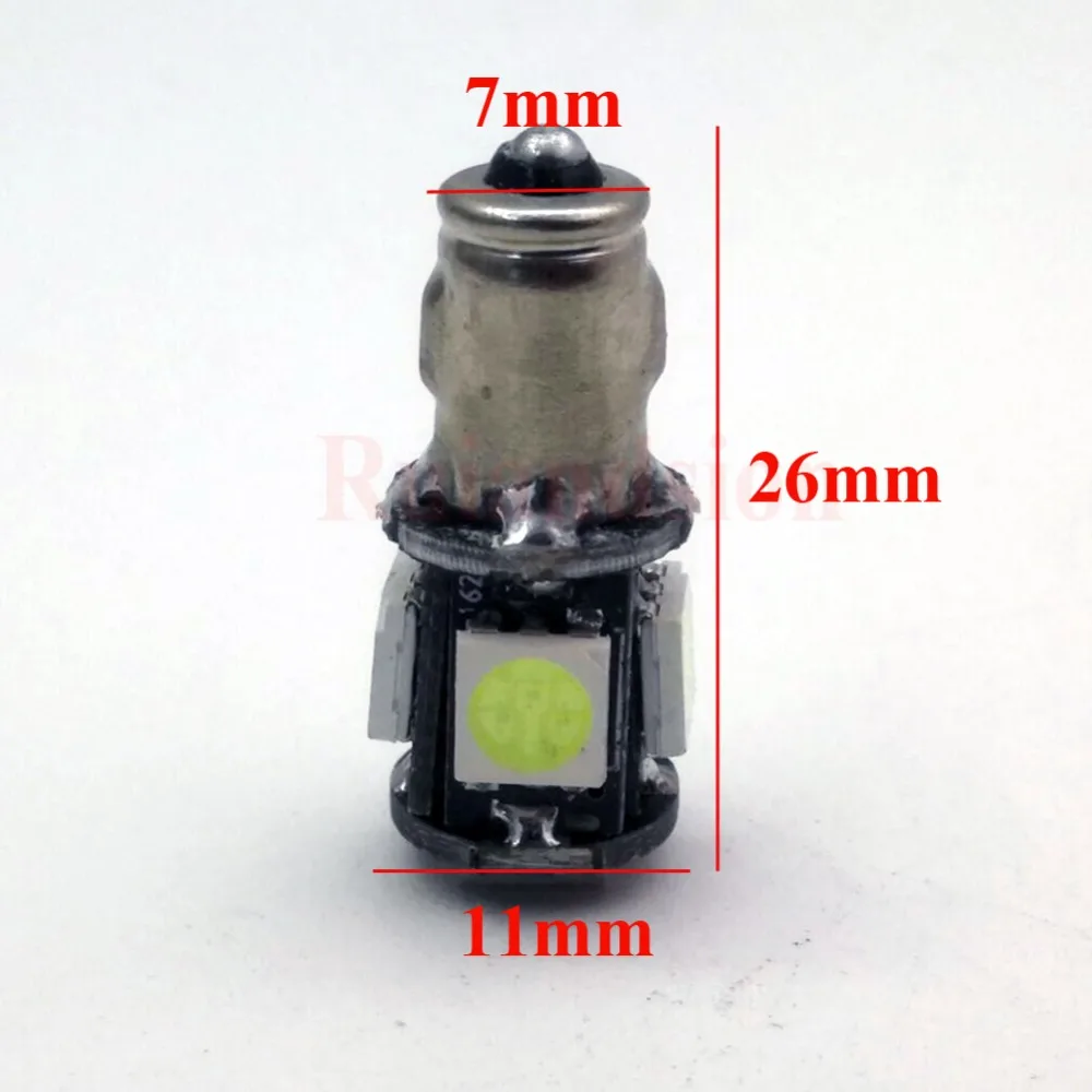 4x6V 6 вольт BA7S положительный Земля/земля светодиодный светильник Классический Автомобиль Мотоцикл GLB282 зеленый