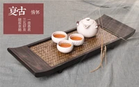 southeast asian style thai bamboo woven rectangular japanese style tea table kung fu tea tray solid wood dry tea tray tea