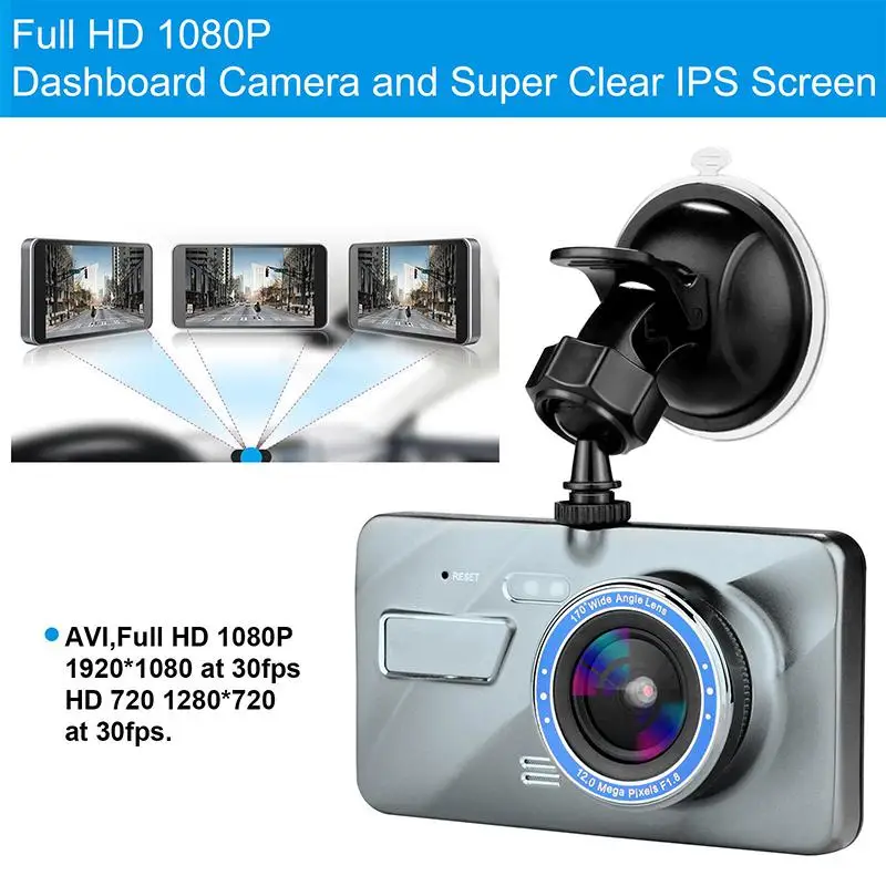 EastVita 4 дюйма автомобиля 1080 P автомобиля Приборная панель DVR Камера видео Регистраторы G-Сенсор регистраторы