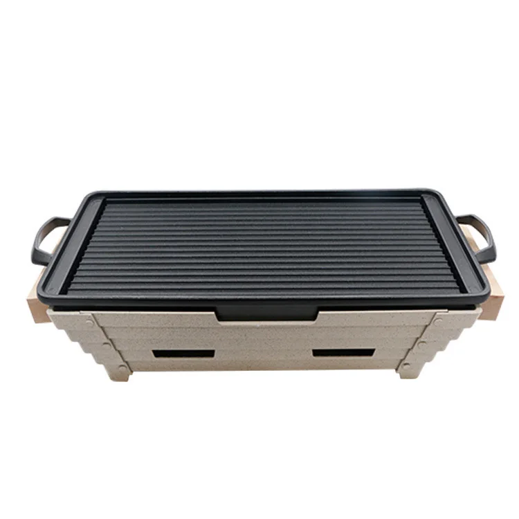 Japanese Korean food barbecue oven mini alcohol stove outdoor BBQ charcoal cast iron cooking carbon pork skewer roast meat grill | Дом и сад
