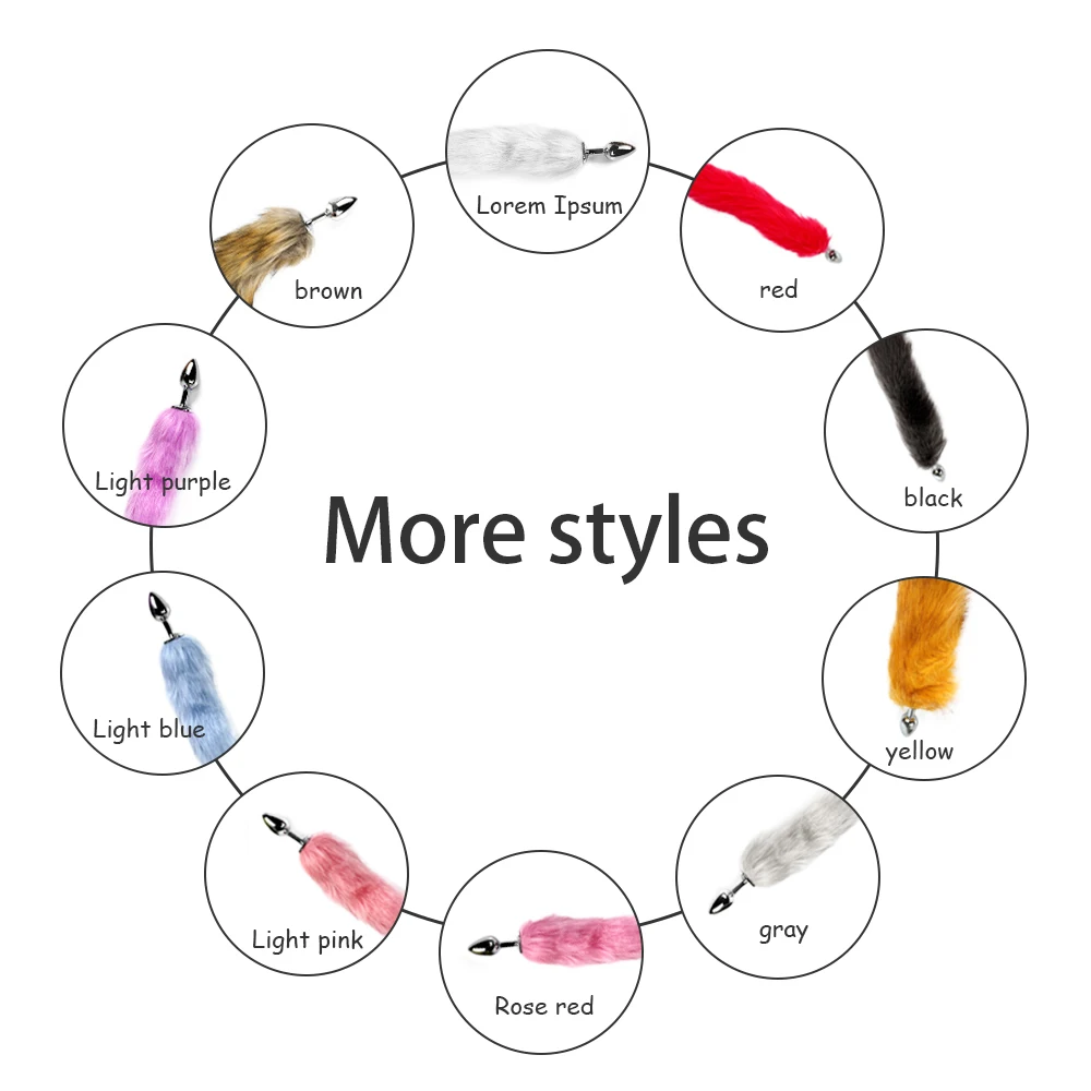Fox Tail Anal Plug Sex Toys for Adults Woman Stainless Steel Butt Anus Prostate Massager Buttplug Role Play Erotic Products | Красота и