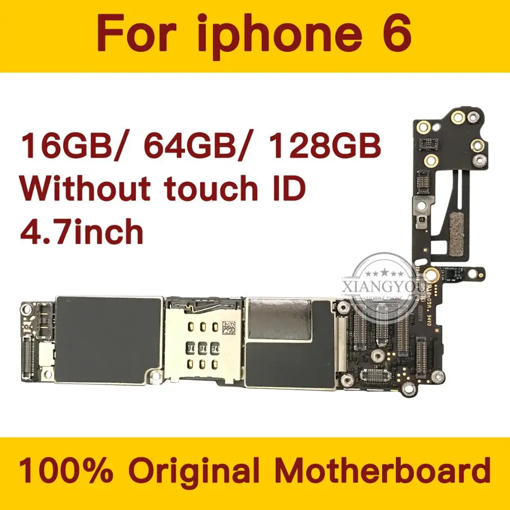 100% оригинальная материнская плата для iPhone 6 4 7 дюймов 16 Гб 64 128 ГБ полная