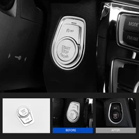 for bmw 1 2 3 4 series 3gt x1 2016 2017 2018 3pcsset abs chrome interior engine start stop push off button sticker cover