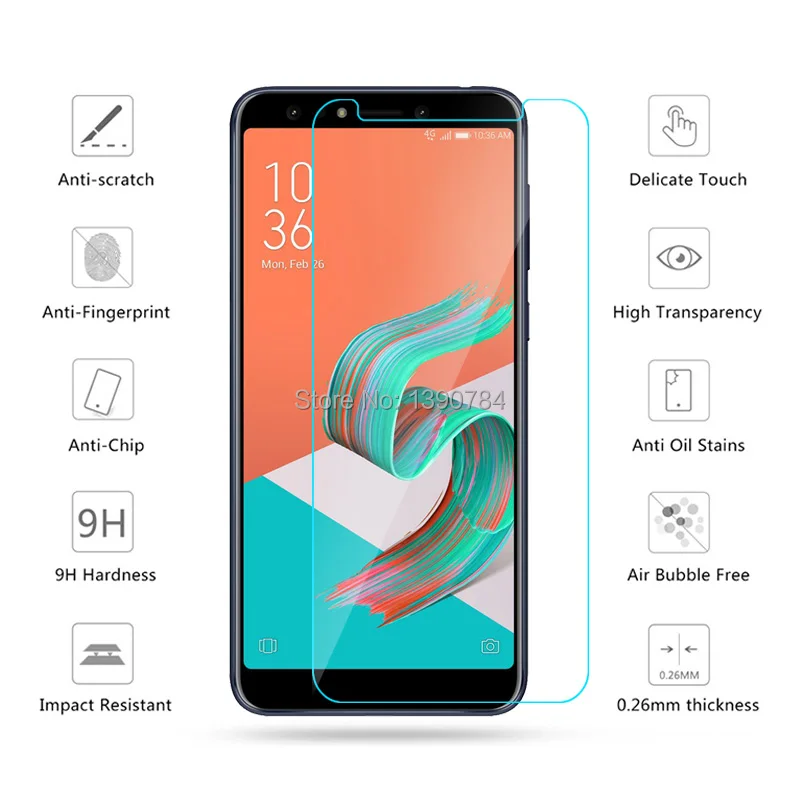 2 шт 2.5D Закаленное стекло для Asus ZenFone 5 Lite ZC600KL Защита экрана 5Q 6 &quotЗащитная
