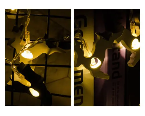 Новинка 10 светодисветодиодный романтическая Декоративная гирлянда в виде оленя