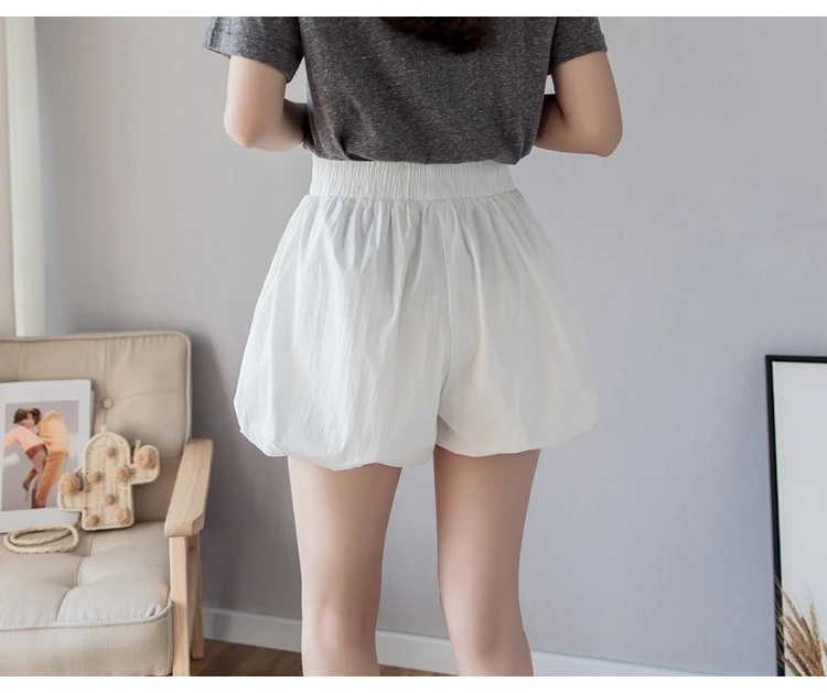 Эластичные шорты с высокой талией цвет красный черный белый коллекция 2019 года