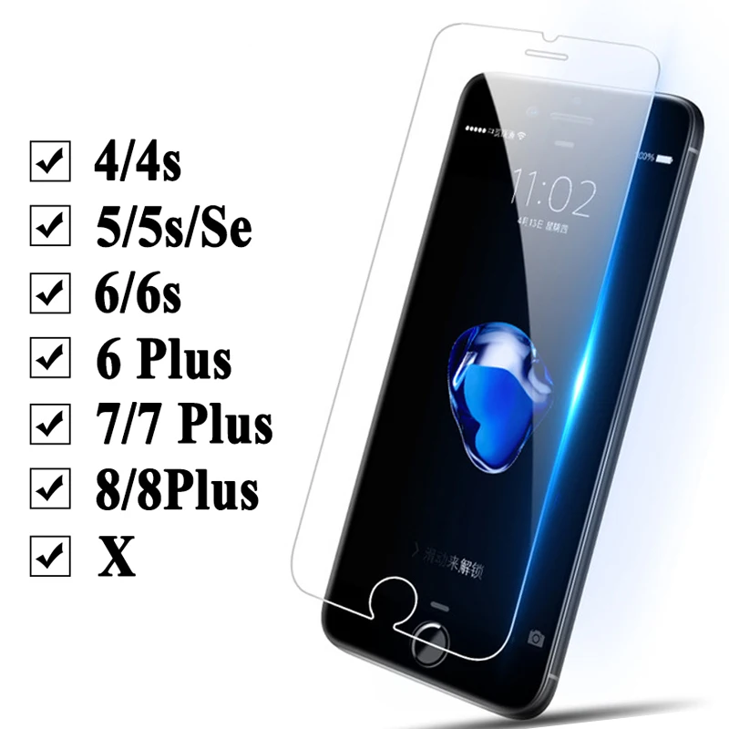 Для Iphone 8 Plus X защитное стекло Aifon XS MAX XR 6 6S 5 5s Se 7 Защита для экрана закаленное 9h Hd