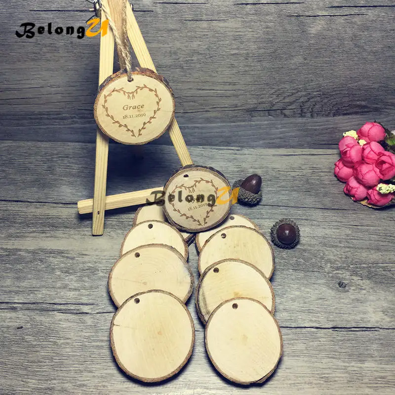 10pcs Rustic Blank Wood Table Numbers Holder Rack Party Decoration Home Christmas Supplies Club Wedding Decor Jute Hanging Signs | Дом и сад