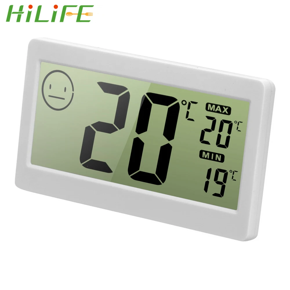 HILIFE электронный термометр Мини Настольная установка DC206 LCD цифровой датчик