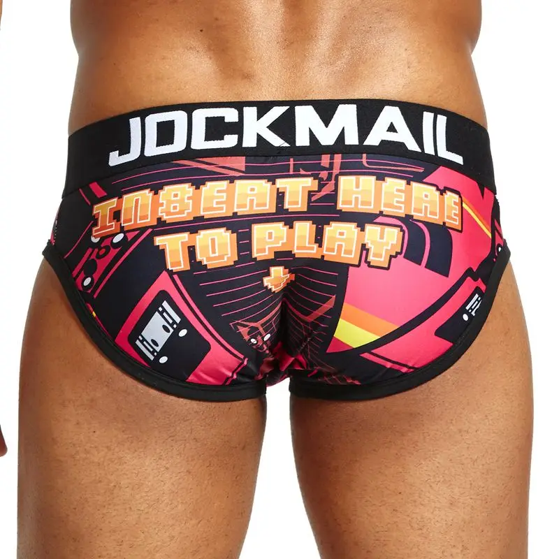 JOCKMAIL бренд низкая талия сексуальное мужское нижнее белье трусы cuecas гей пенис