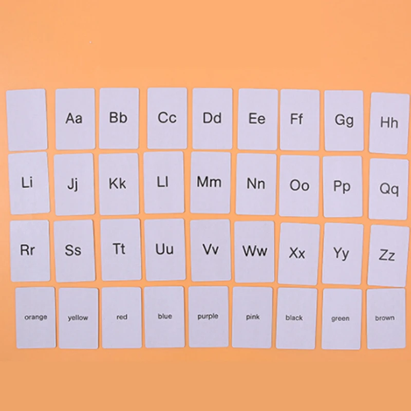 36 Детская открытка с буквами выучите Алфавит флэш карты первое изучение слов