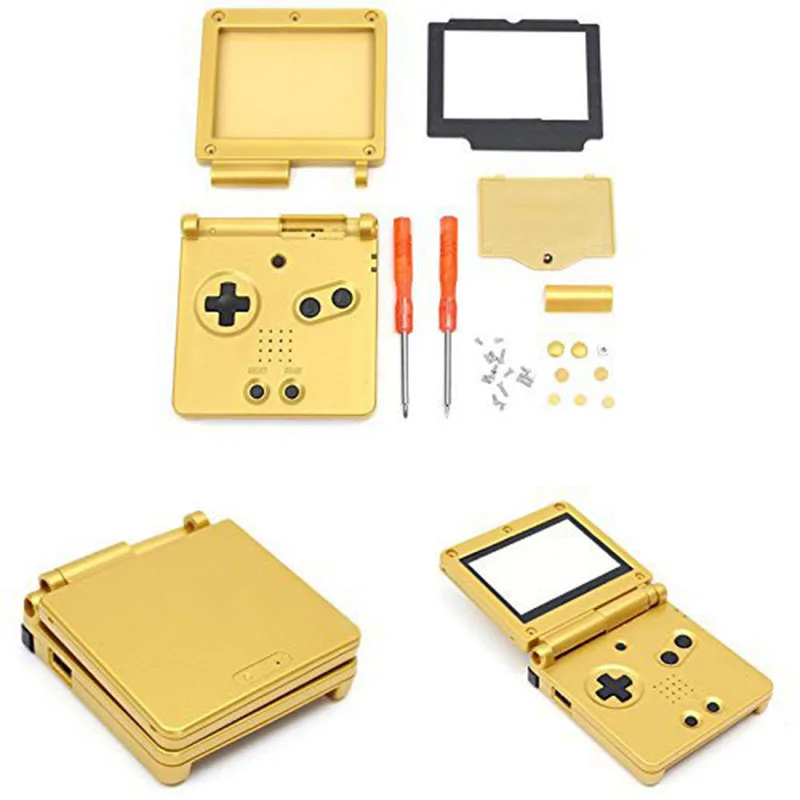 Новейшая Замена Полный корпус Оболочка Чехол часть для Gameboy Advance Sp Gba золотые