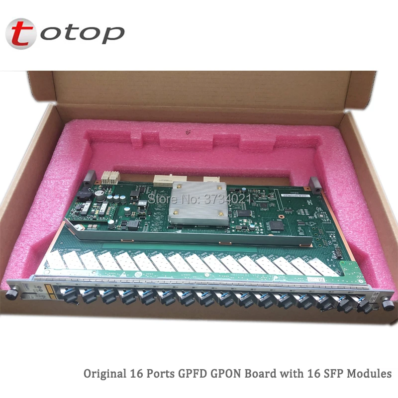 Oringal карта OLT GPON на 16 портов GPFD для Huawei MA5600T MA5680T или MA5683T с модулями B + SFP