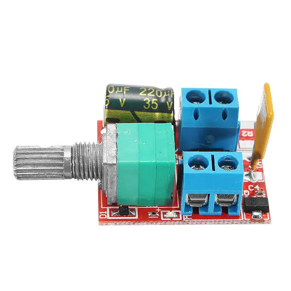 Модный 5V 30V DC контроллер скорости ШИМ мини Электрический мотор переключатель