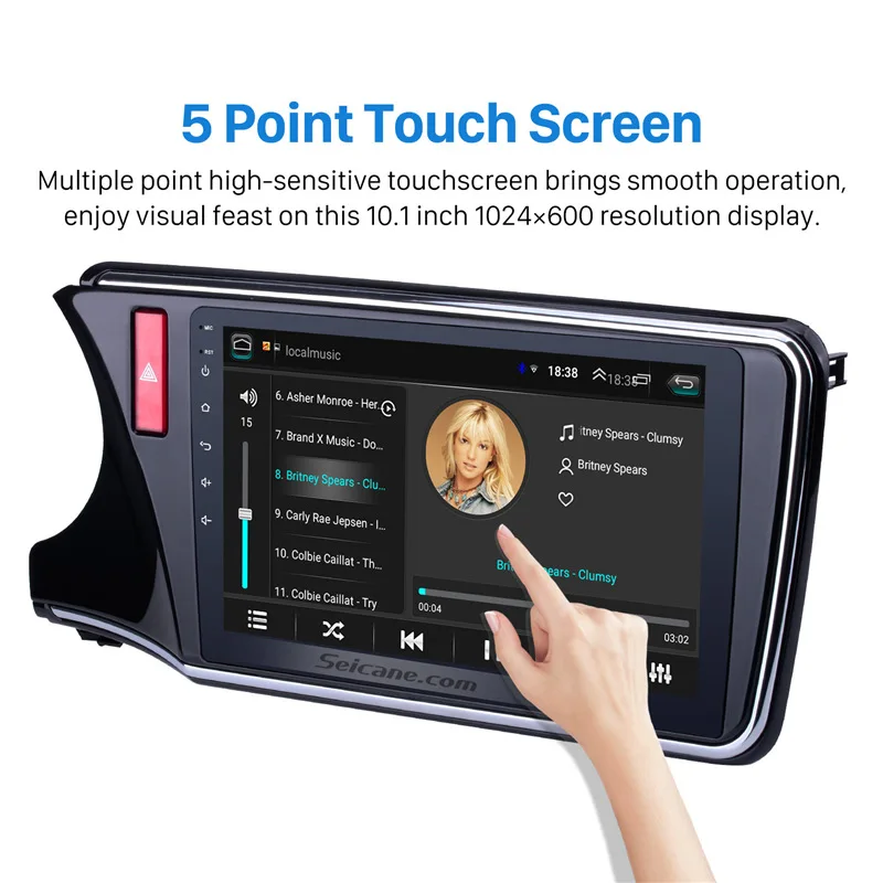 Seicane 2Din Android 8 1 автомобильный стерео GPS Navi 10 &quotHD 1024*600 сенсорный WIFI для 2014 2015 2016 2017