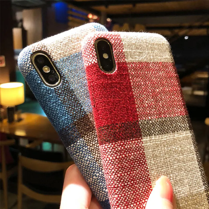 Чехол для Телефона iPhone 6 6s 7 8 Plus ультра тонкие Чехлы X XS Max XR 7Plus тканевый чехол с