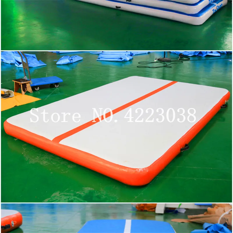 Цена Надувной гимнастический воздушный коврик, 6 х6х0, 2 м, надувной гимнастический воздушный трек, Акробатический мат