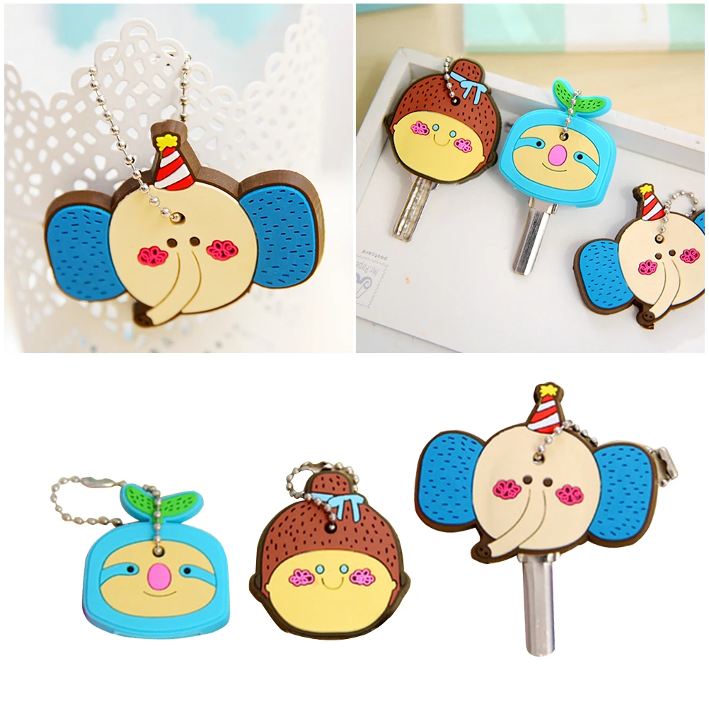 Мультфильм конфеты цветные Чехлы для клавиш брелки брелок с надписями Висячие