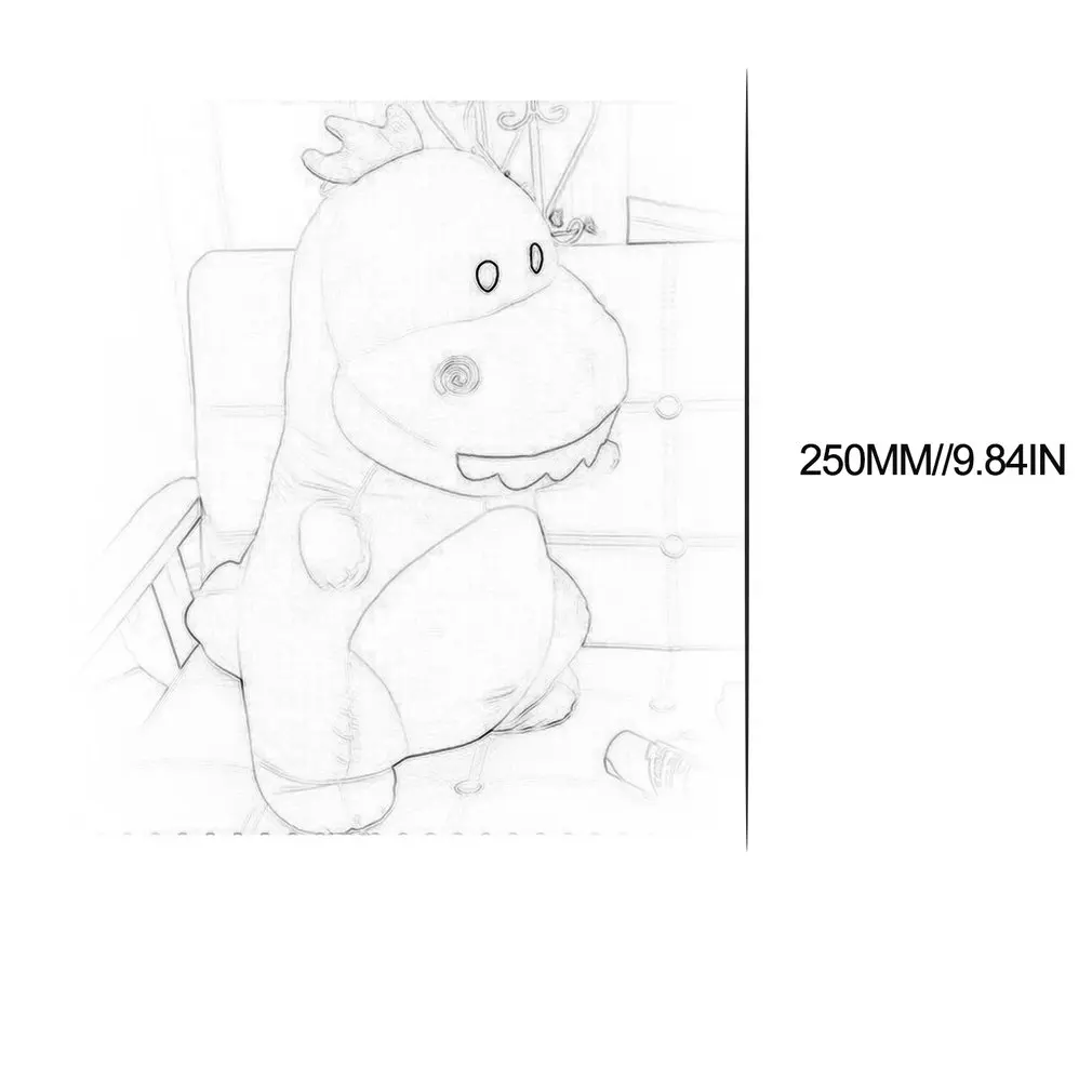 Улыбка большой зуб мягкий вниз хлопок маленький динозавр кукла Дети Плюшевые