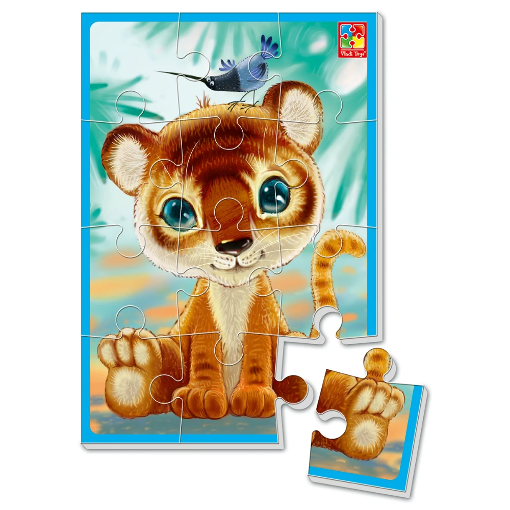 Мягкие пазлы Vladi Toys А5 &quotТигренок&quot | Игрушки и хобби