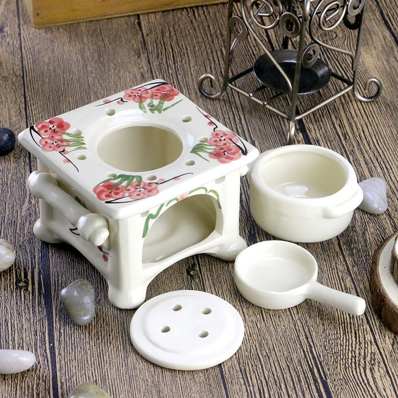 Креативная ароматическая горелка керамическая фарфоровая Ручная роспись