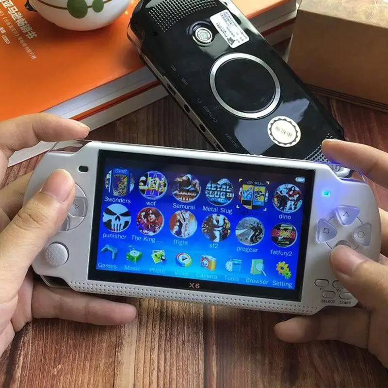 X6 4.3 inch Video Game Console Handheld 8G Memory Machine Player | Электроника