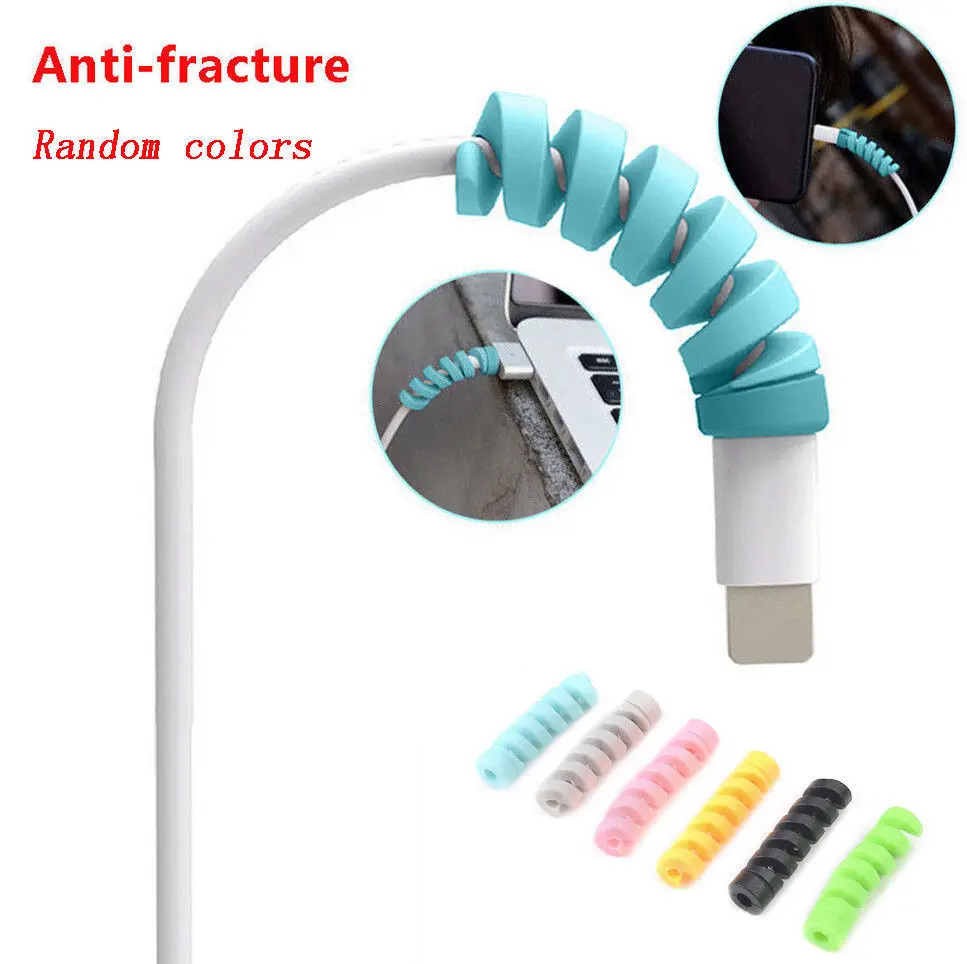 

10pcs Random Color For Usb Saver Charger Cable Protector Holders Racks