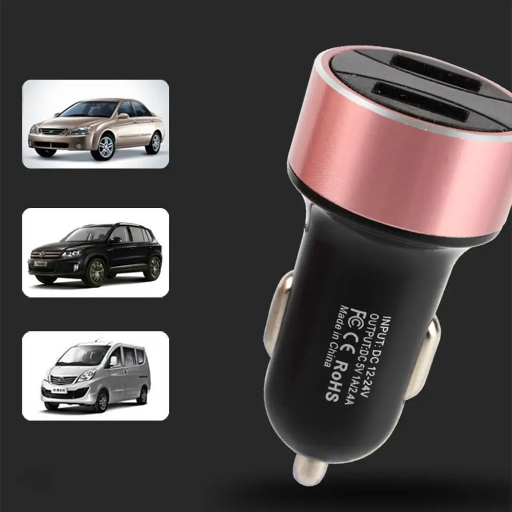 Генеральный Dual USB прикуриватель зарядный Порты и разъёмы 12 V 24 автомобиль