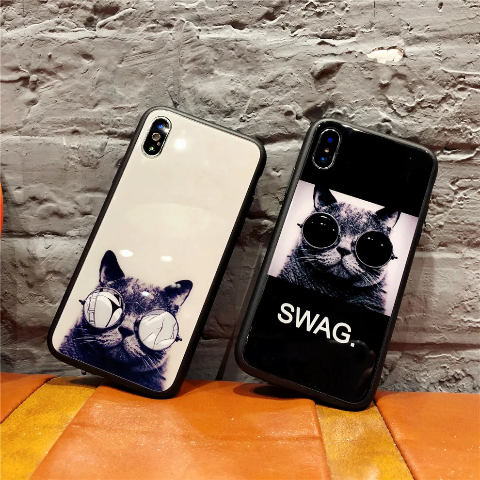 Модные чехлы KISSCASE из закаленного стекла для iPhone XR XS Max 6s 7 8 чехол Plus с блестками |