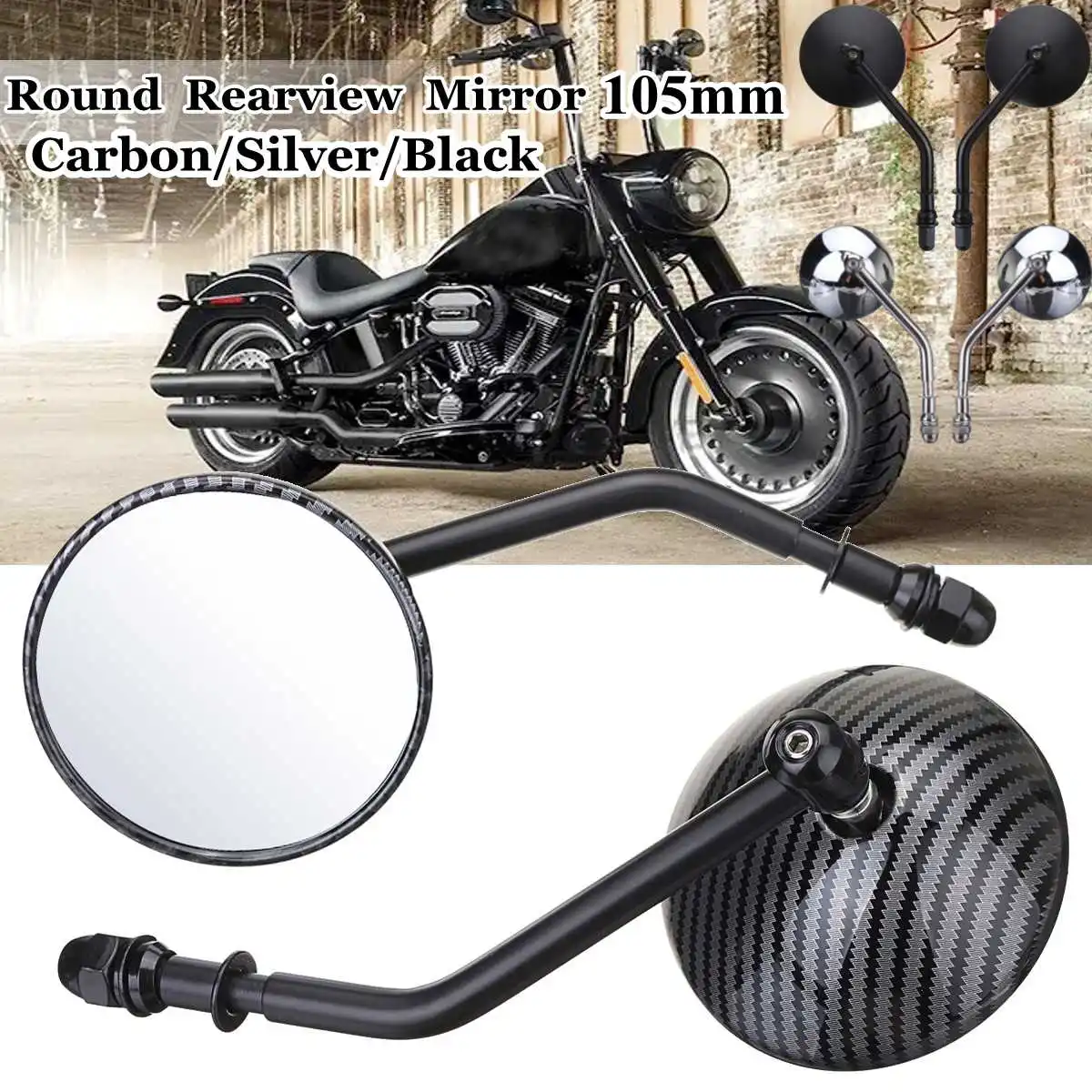 Пара Ретро мотоциклетные зеркала заднего вида боковые для Harley Davidson/для Triumph Bonneville