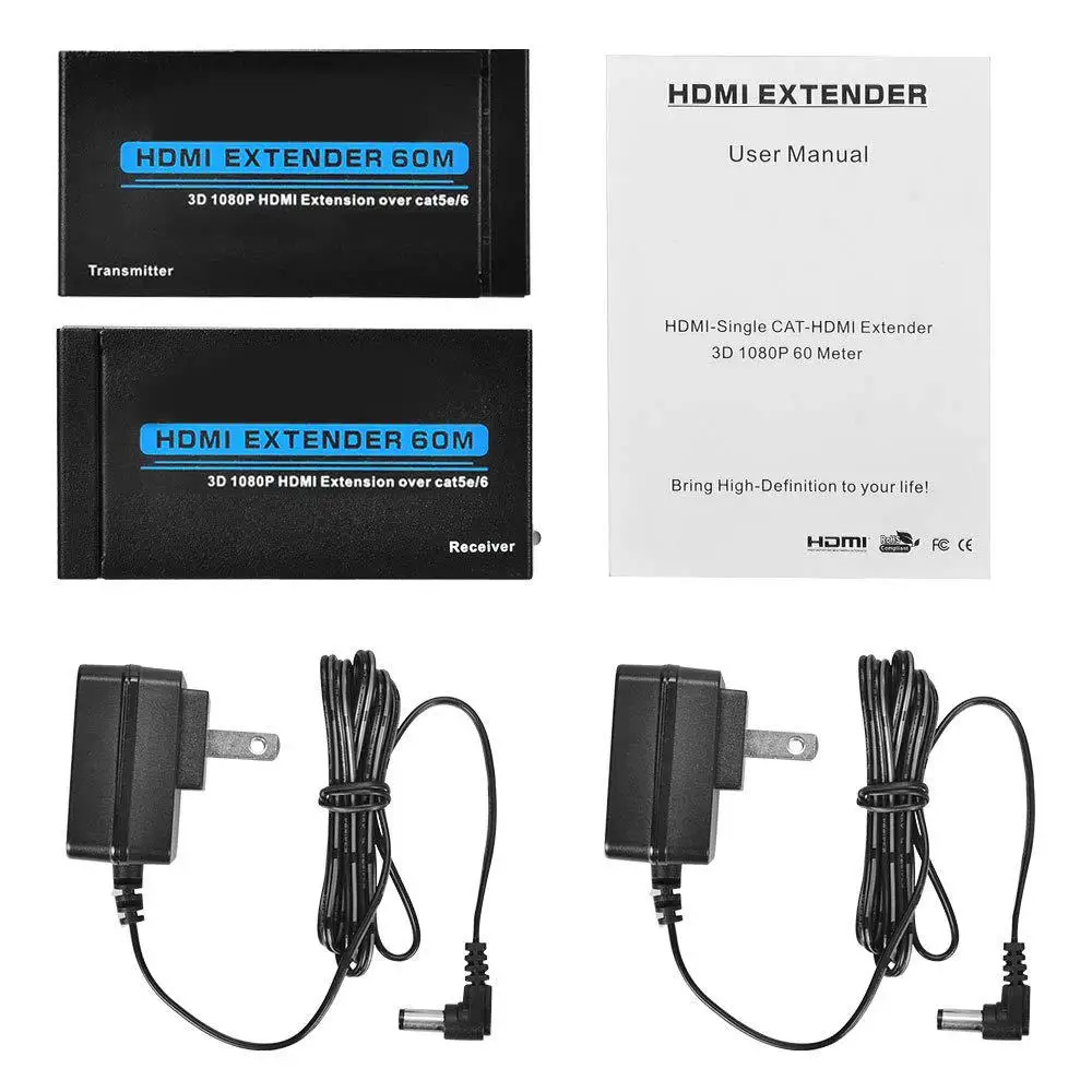 1080P 3D HDCP EDID Ethernet LAN кабель переключатель Сетевой удлинитель адаптер передатчик