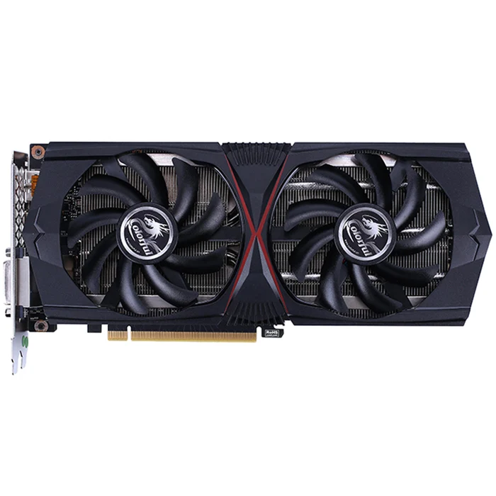 Оригинальная Красочная видеокарта GeForce RTX 2060 6 ГБ игровая GT 8 контактная с двумя