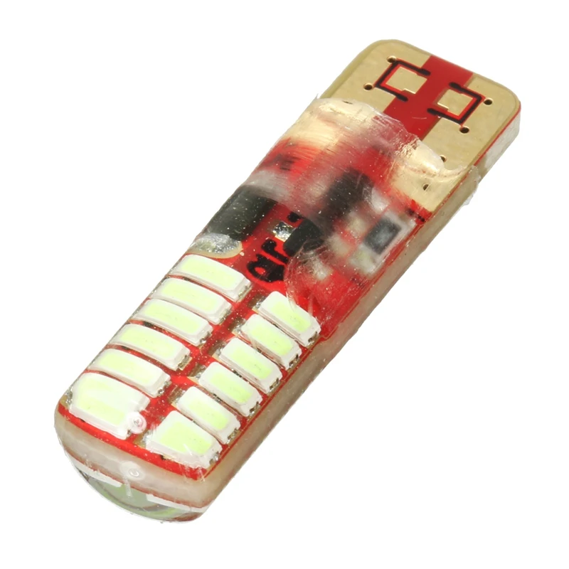 1 шт. светодиодный боковый стробоскоп W5W с силикагелем 194 168 3014 24 SMD мигающий