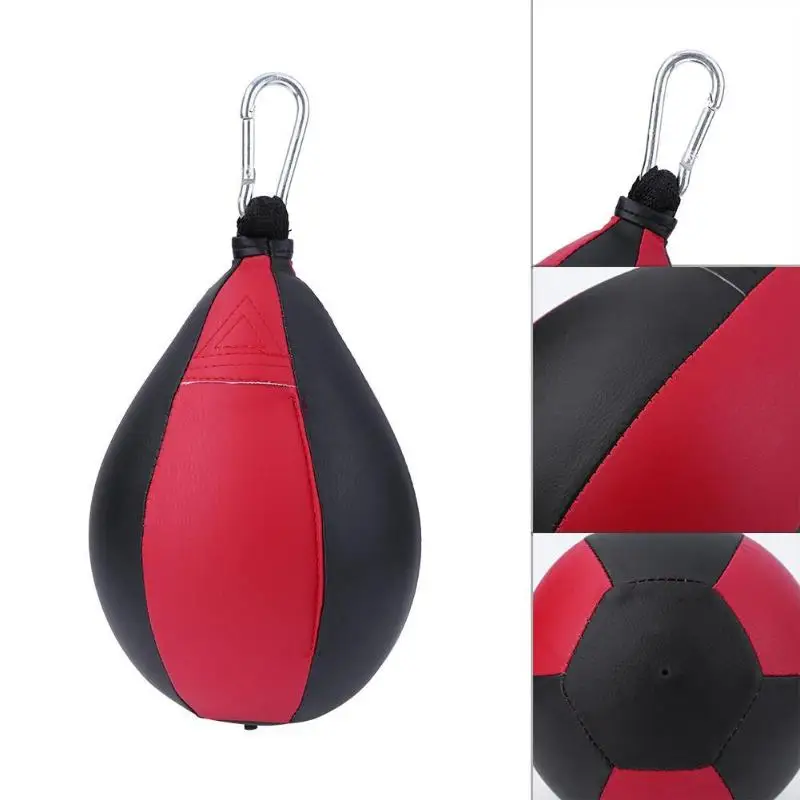 Боксерский мешок груша Форма из искусственной кожи Скорость мяч поворотный