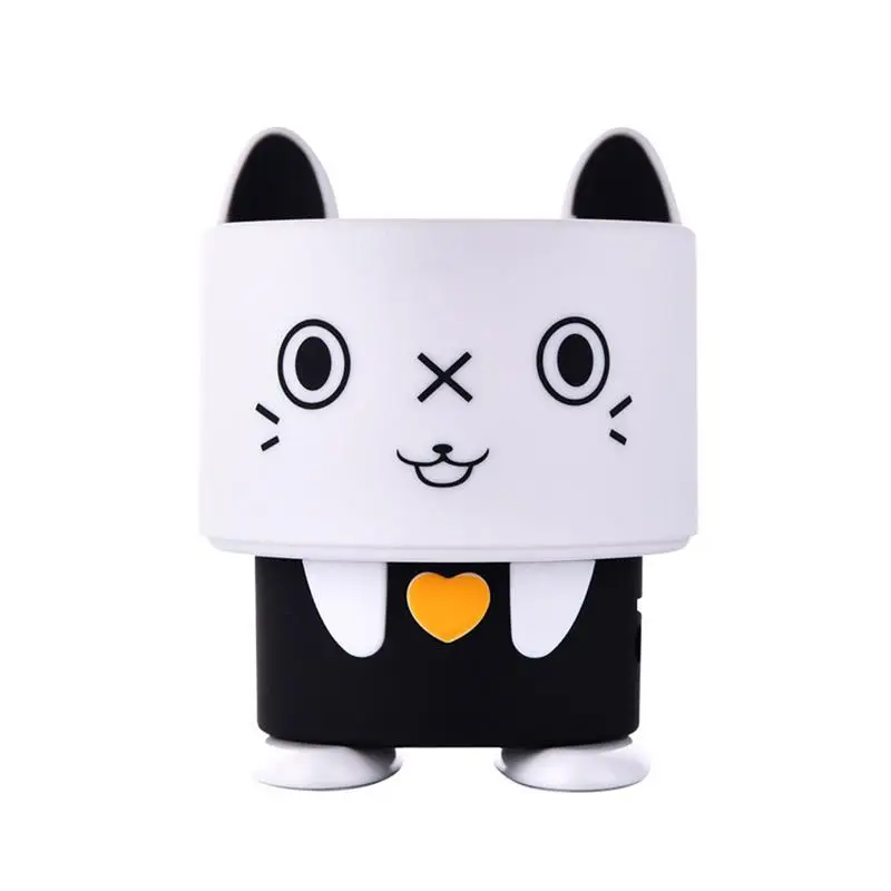 Портативный беспроводные небольшие bluetooth динамик милый сабвуфер мультфильм