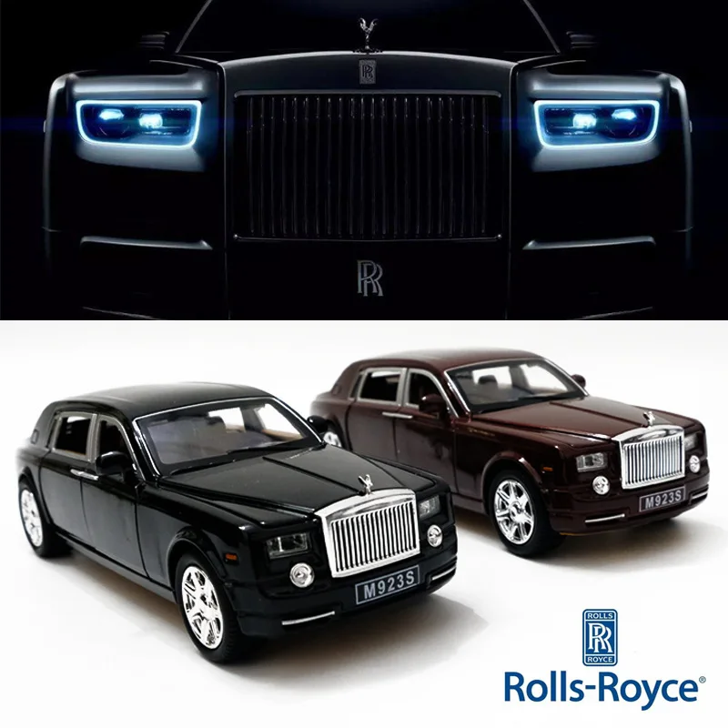 1/24 металлический автомобильный RollRoyce Phantom Cohes литой под давлением сплав