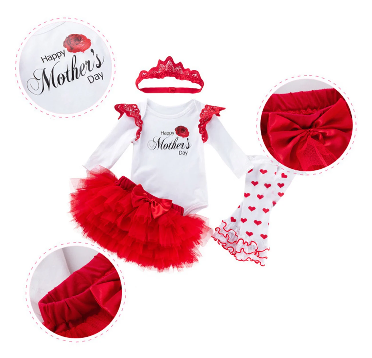 Боди для маленьких девочек комплект из 4 предметов детская одежда боди с надписью