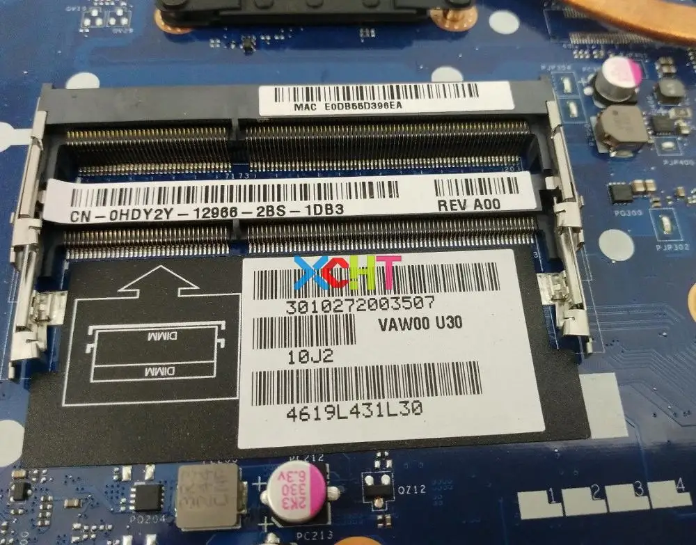 CN-0HDY2Y 0HDY2Y HDY2Y VAW00 LA-9104P w I3-3217U Процессор для Dell Inspiron 3521 HM76 Материнская плата ноутбука