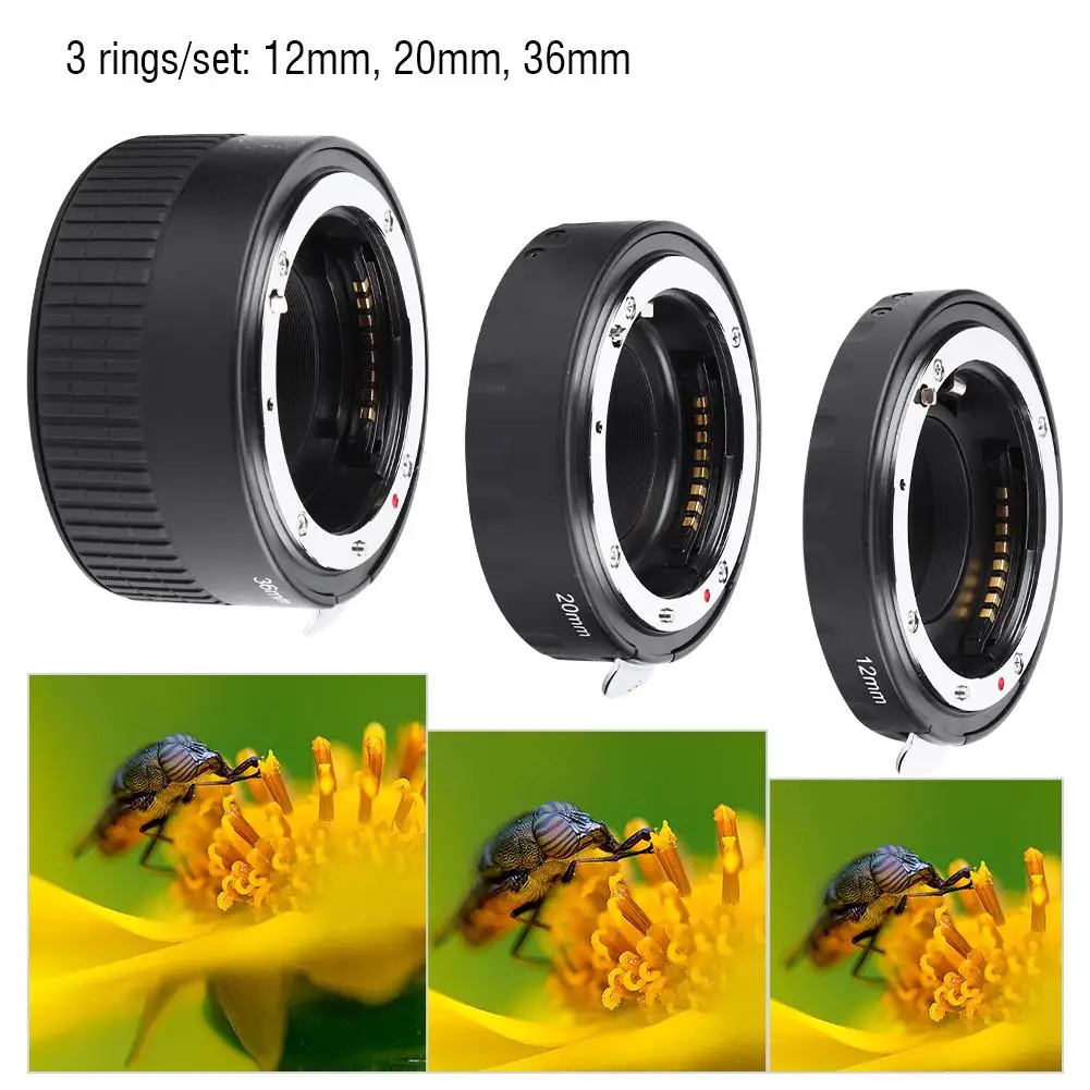 Auto Focusing Macro Extension Lenses Adapter Rings Set for Nikon Al Lens | Электроника