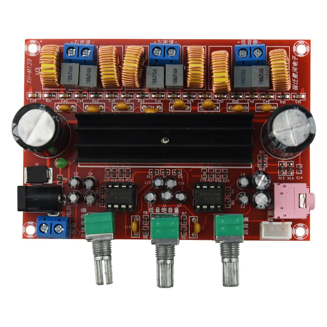 Fasdga Плата усилителя TPA3116D2 50Wx2 + 100W 2 1 канальный цифровой сабвуфер Мощность 12 ~