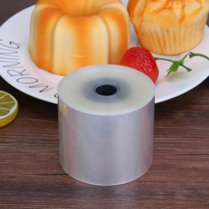 100 м/рулон прозрачный ясный мусс окружающий край оберточная лента Торт воротник