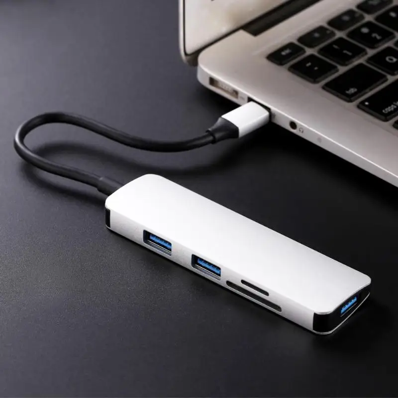 Usb type C концентратор до 3 портов USB 0 SD/TF кард ридер адаптер кабель|USB-хабы| |