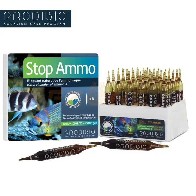 Оригинал PRODIBIO Stop Ammo натуральный Блиндер аммиака уменьшает производство нитритов