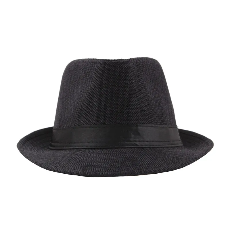 Летние шапки для женщин MenLinen унисекс завивки Fedoras пляж Джаз шляпы мягкая фетровая