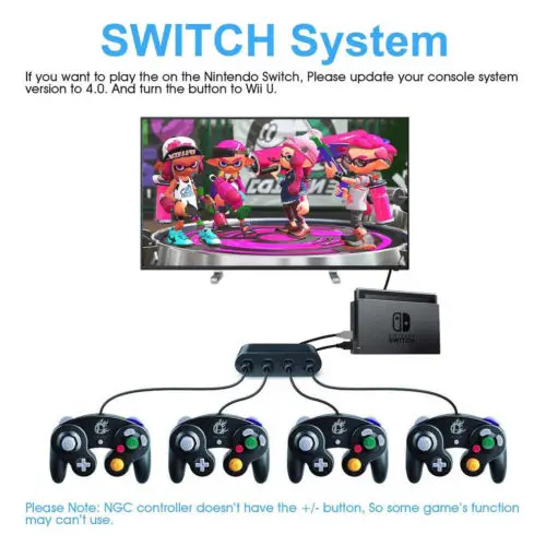 4Port USB Controller Adapter Converter For Nintendo Wii U&ampSwitch&ampPC Hot Converters Digital Cables |