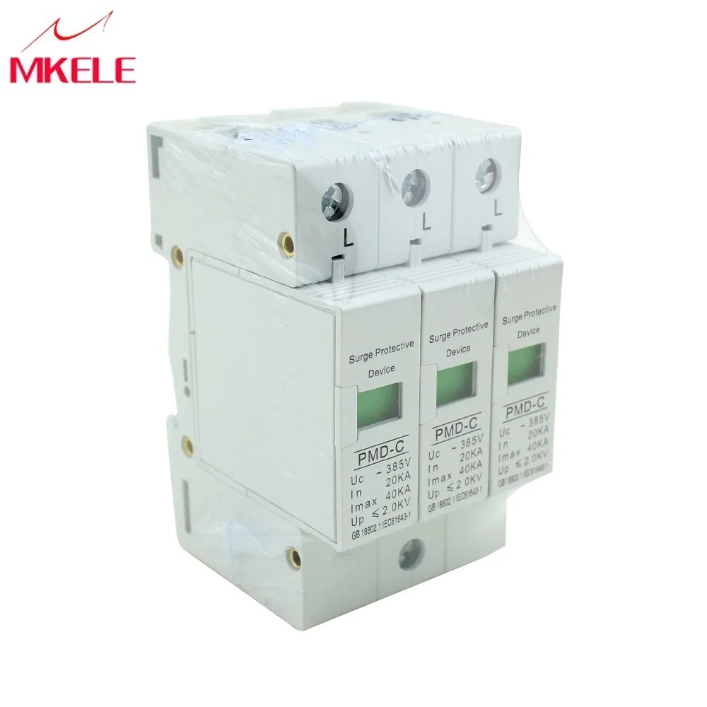 20ka ~ 40ka 385vac Spd 3p дом Защита от перенапряжения защитное Низковольтное устройство