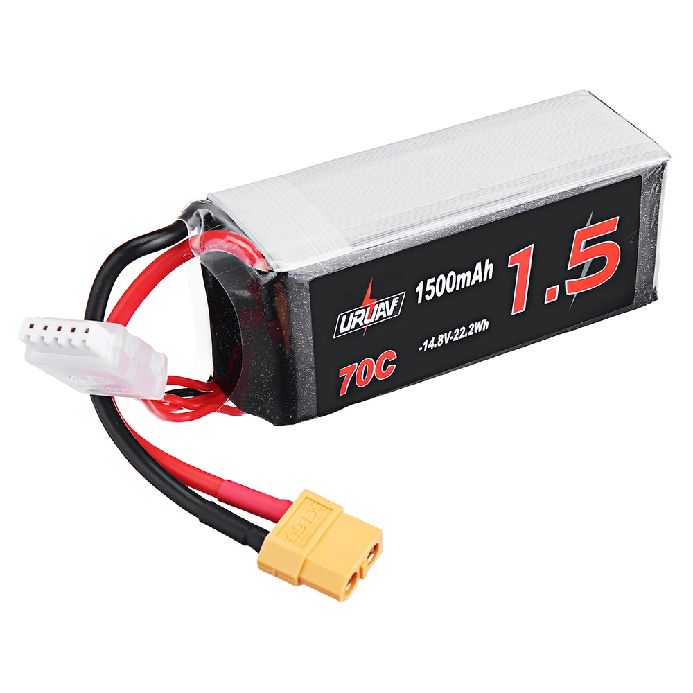 1 шт./4 шт. URUAV 14 8 в 1500 мАч 70C 4S Lipo батарея XT60 разъем для Eachine Tyro99 FPV Racer запасная деталь