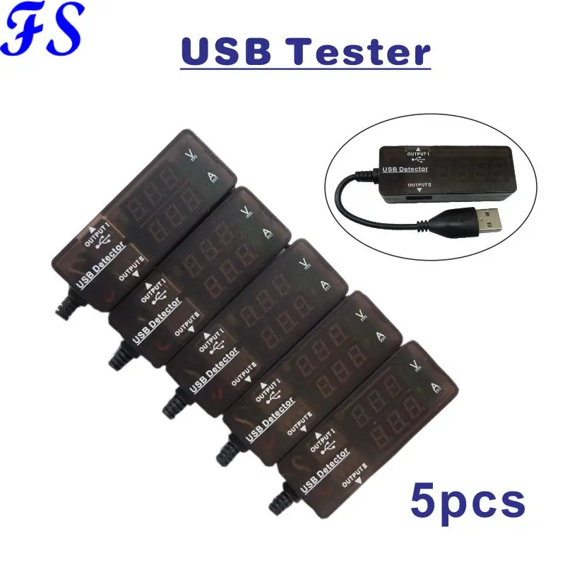5 шт. USB Тестер DC Светодиодный Измеритель Напряжения тока вольтметр Ампер